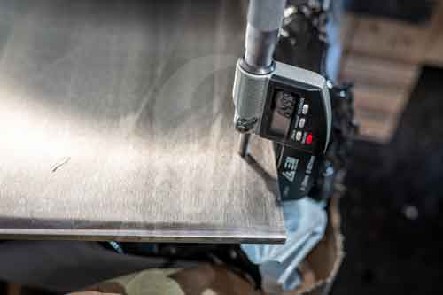 Inconel 690 plate thickness inspection