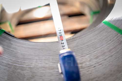 Inconel 601 strip inner coil diameter inspection