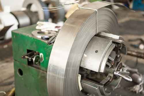Inconel 601 strip on the machine